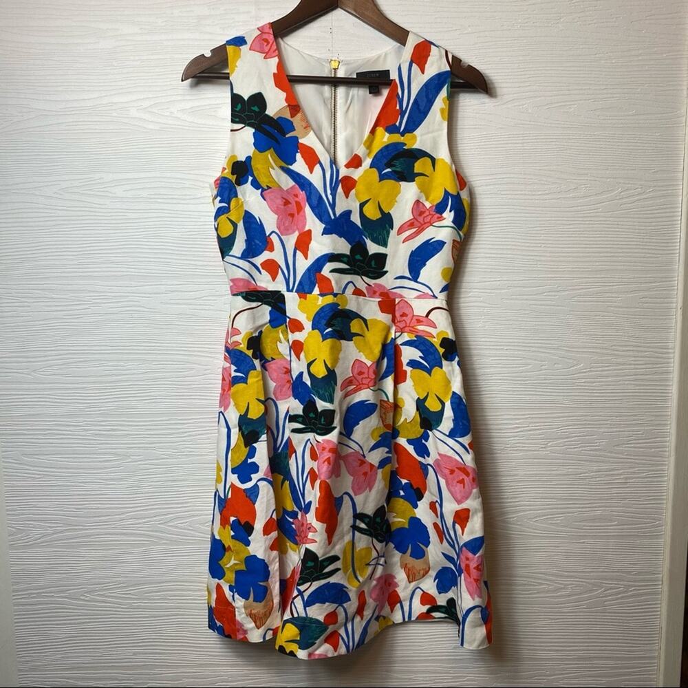 J. Crew A-line dress in morning floral SUmmer Dress Size 2